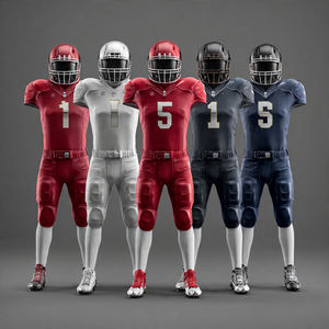 Personnaliser les uniformes de football américain 100% polyester Maillots de football légers Tops pour hommes - Product Image 1