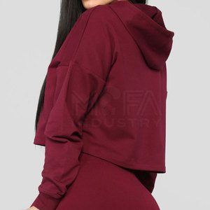 Sudaderas Cortas con Capucha Ligeras de Invierno para Mujer, Antiarrugas, con Logotipo Frontal, Tejido Transpirable para Uso Diario o Estilo Urbano - Product Image 5