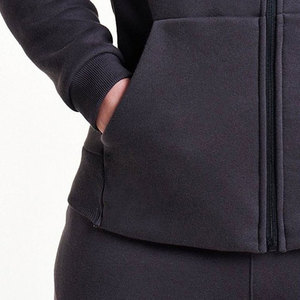 Sudadera con Capucha Formal Unisex de Invierno, Estilo Urbano, Corte Regular, 100% Algodón, Felpa, Teñido Liso, Impermeable, Transpirable, con Bolsillos, Diseño a Cuadros - Product Image 6