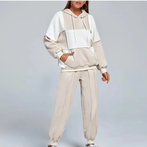 Sudadera con Capucha de Alta Calidad con Bolsillo Tipo Canguro, Color Combinado, Cómoda, de Secado Rápido, Ligera, Transpirable - Product Image 5