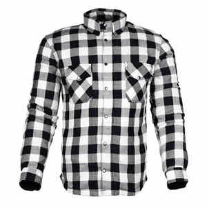 Chaqueta de Motociclista a Cuadros con Armadura CE, Ligera, Reforzada, de Algodón, para Hombre y Mujer, Personalizable, Talla Grande - Product Image 2