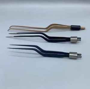 Pinzas bipolares rectas y de bayoneta reutilizables de la mejor calidad, fabricadas con acero inoxidable alemán de primera calidad, altamente demandadas. - Product Image 1