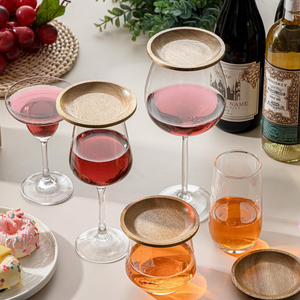 Plateau à charcuterie en bois d'acacia pour verre à vin, mini planche à charcuterie pour fête, fabriqué au Vietnam - Product Image 2