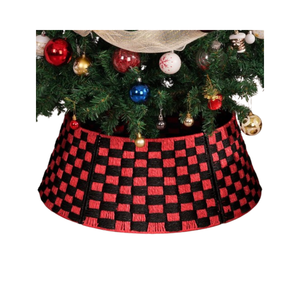 คอเสื้อรูปต้นคริสต์มาสงานสานมือคุณภาพสูงจากเวียดนามสำหรับตกแต่ง2025ขายส่ง - Product Image 3