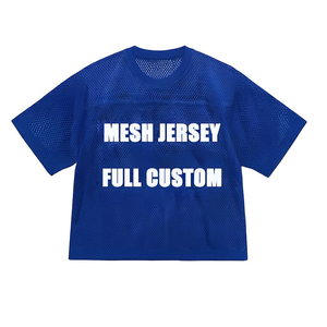 Maillot d'entraînement de football en maille Spandex/Polyester pour homme - Respirant, séchage rapide, protection UV UPF 50+, nom d'équipe personnalisé, grande taille, manches courtes - Product Image 4