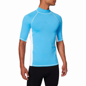 Camiseta personalizada de manga larga con cuello redondo para hombre, Rash Guard Camiseta básica de piel, tela de secado rápido de alta calidad, cuerpo transpirable Anti-UV apto para - Product Image 1