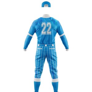 ยูนิฟอร์มเบสบอลผลิตตามสั่งชุดเบสบอลผ้าโพลีเอสเตอร์ - Product Image 6