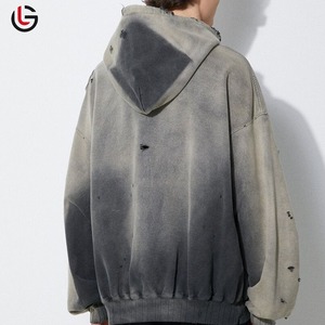 เสื้อฮู้ดดี้ทรงปกติ ผ้าฟลีซคอตตอน 100% ล้างสีแบบ Acid Wash  มีกระเป๋า สำหรับผู้ชาย คุณภาพพรีเมียม ใส่สบาย ระบายอากาศได้ดี เหมาะสำหรับฤดูหนาว - Product Image 2