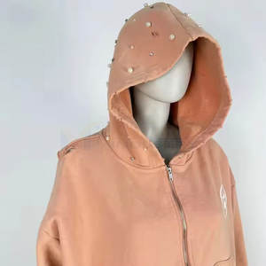 Créez votre propre logo, sweats à capuche pour femmes de haute qualité avec strass, nouveau style, quantité en gros, sweats à capuche pour femmes avec strass - Product Image 5