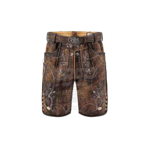 Pantalones Cortos Bávaros de Cuero Transpirable de Primera Calidad, Nuevo Diseño, Elegantes Pantalones Cortos Bávaros de Cuero para Hombre, Personalizados - Product Image 1