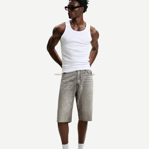 2025 Shorts Shorts en coton lourd Hommes Streetwear Hommes Denim Shorts - Product Image 6