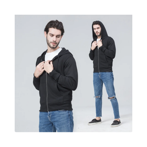Sweat à capuche en molleton imprimé à demi-zip, coupe régulière, taille plus, logo personnalisé, 80% coton, 20% polyester, pour homme - Product Image 6
