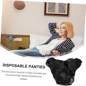 Ropa interior desechable no tejida para mujer, sujetadores y calzoncillos Bandeau transpirables con elasticidad, Spa ligero y elementos esenciales de viaje - Product Image 5