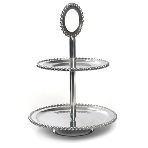 Ensemble de 4 supports à gâteaux design faits à la main, accessoires de décoration de vaisselle pour hôtel et café, serveur de gâteaux pour fêtes de mariage - Product Image 3