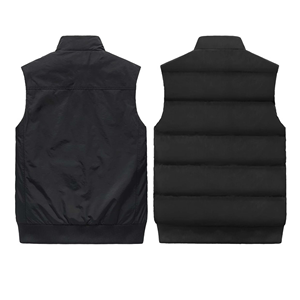 Chaleco Acolchado Personalizado con Capucha, Ligero, Impermeable, Cortavientos, para Invierno, Talla Grande, Sin Mangas, con Bolsillos Laterales, a la Moda - Product Image 4