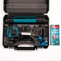 Niveau laser vert professionnel 16 lignes rechargeable auto-nivelant 4D 360° pour projets de construction – Kits d'outils