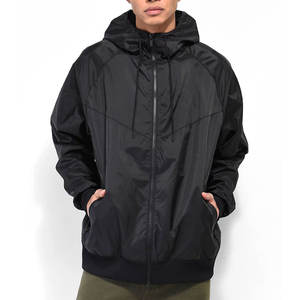 Haute qualité imperméable confortable coupe-vent veste homme décontracté rue mode fermeture éclair pull sur coupe-vent vestes - Product Image 1