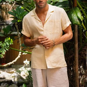 Camisa de Verano Personalizada para Hombre, Nuevo Diseño, con Botones, Informal, Ligera, Transpirable, a la Moda, Prenda Superior Personalizada - Product Image 3