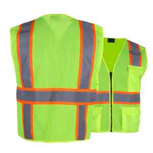 2025 haute qualité Logo personnalisé sécurité travail gilet pour hommes adulte Construction avertissement gilet unisexe vêtements de travail sans manches gilet - Product Image 3