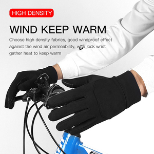 Hot Selling Touchscreen Custom Anti Slip <b>Silicone</b> Gel Winter Thermal Warm Fleece Lining Running Cycling Racing <b>Gloves</b> - Product Image 4