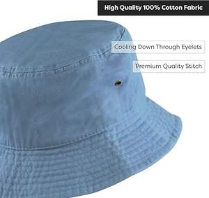 Chapeau Bob Léger en Coton pour Hommes et Femmes – Protection Solaire Estivale, Idéal pour les Voyages et les Activités de Plein Air, Ajustement Réglable - Product Image 3