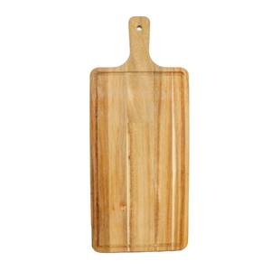Ensemble de 3 planches à découper en bois d'acacia avec poignées pour hacher, préparer le service, accessoire de cuisine - Product Image 1