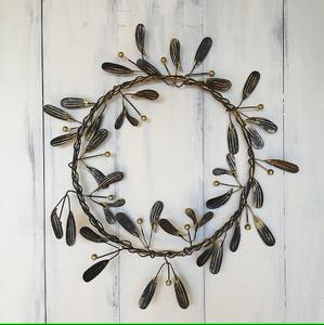 Couronnes pour mur chanter crème fleur Design rond métal couronne hôtel porte décor métal couronne cintre en haute vente pas cher prix - Product Image 6