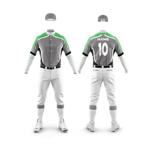 Vente en gros d'uniformes de baseball 100% polyester personnalisés pour hommes, qualité unique et caractéristique respirante pour le jeu en équipe - Product Image 4