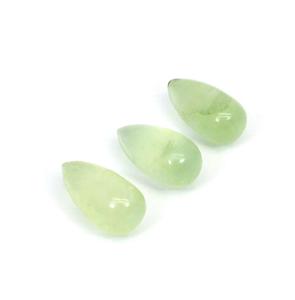 Gota de piedra de Prehnita natural altamente pulida de la mejor calidad suave para la fabricación de joyas disponibles para la venta piedras preciosas sueltas - Product Image 1