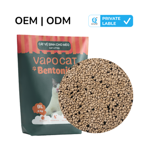 Litière pour chat VapoCat en fibres de soja et de pois, écologique, 99 % sans poussière, faible dispersion, biodégradable, parfum café, 5-6L, fournisseur en gros - Product Image 6