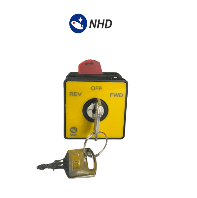 NCS-K4 REV-OFF-FWD Smart Cam Switch 3-phase 10A 600V AC Plastic W/Metal Axle Screw Terminal 48x48mm Frame 1,000,000 Cycle