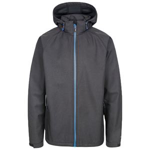 Veste softshell à capuche personnalisée en toile, coupe-vent, pour le travail en extérieur en hiver, avec logo brodé sur le devant, veste de sport pour homme - Product Image 1