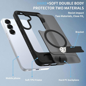Galaxy S25 5g từ trường hợp Frosted Skin cảm thấy lai PC + TPU bảo vệ bìa được xây dựng trong vòng từ 45 kim loại - Product Image 3