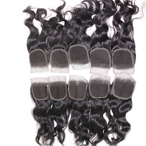 High Quality 100% Human <b>Hair</b> Soft Hand-Tied HD Lace Closure Transparent Thin Skin <b>Braids</b> Swiss 4x4 6x6 Hand-tied Closures - Product Image 6