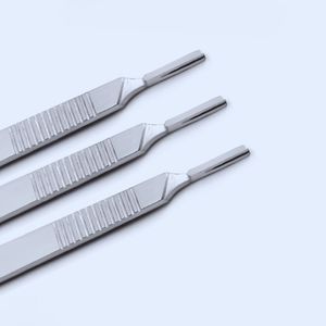 เครื่องมือผ่าตัดสแตนเลสด้ามจับด้ามจับขนาด14.5ซม. มีดผ่าตัดด้ามจับหมายเลข8 & 9 - Product Image 4