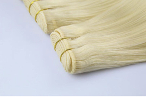 ต่อผมเวียดนามแท้ 100% ขายดีที่สุด ผมเวอร์จิ้นเรมี่ เย็บด้วยเครื่องแบบ Double Skin Weft ตรง  สามารถปรับแต่งสีได้ - Product Image 4