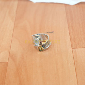 Natural Blue Fire Rainbow Moonstone <b>Ring</b> Handmade Adjustable 925 Sterling Silver <b>Statement</b> <b>Ring</b> Unique Moonstone Jewelry - Product Image 5