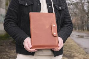 Wholesale Custom LOGO <b>Travel</b> Document <b>Bag</b> Leather Multi-functional <b>Passport</b> Cover Machine Ticket Folder - Product Image 6