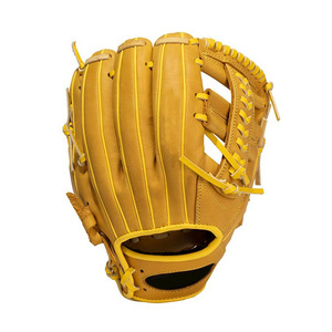 Gant de baseball en cuir de vache fendu personnalisé en gros pour jeunes Kip en cuir japonais - Product Image 4