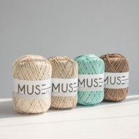 [Muse (65g)] pour la vente en gros de fil de polyester au crochet fabriqué en corée du sud de haute qualité mince et brillant pour les tricoteurs au crochet