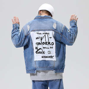 Nueva llegada de alta calidad de los hombres chaqueta con capucha transpirable de algodón Denim tela sostenible Casual invierno frente directo al por mayor - Product Image 5