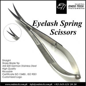 Instruments chirurgicaux ophtalmiques 12.5cm Titanium Capsulotomy Vannas Ciseaux Conjonctive Ciseaux - Product Image 6