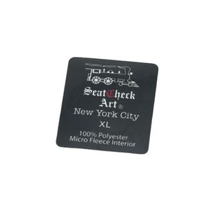 Custom Eco-Friendly Stitch Woven Garment Labels Laser Cut Edge 100% Polyester Fabric Main Labels for Neck Other Applications - Product Image 1