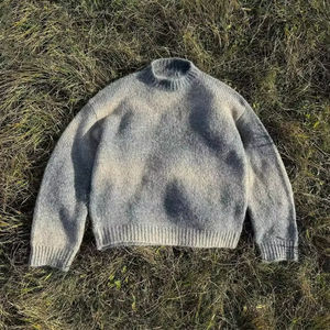 Pulls en laine tricotés, fabrication directe, OEM, vente en gros, sur mesure, pull pour homme, devant chaud, confortable, vêtements de mode d'hiver - Product Image 6