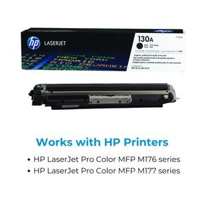 Cartouche de toner noir HP Original pour LaserJet 130A CF350A compatible pour utilisation dans les imprimantes - Product Image 4