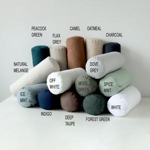 Venta al por mayor 100% tela de lino natural 115 '' / 292 cm ancho extra estilo europeo yarda Metro para niñas/niños vestidos tejidos Technics - Product Image 4