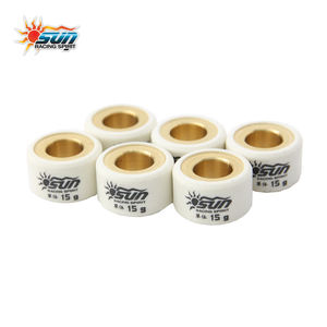 SUN Racing New 20x12-15G Brass CVT Roller Weights White Yamaha MIO125 / NMAX155 / AEROX155 <b>Scooter</b> Transmission Upgrade <b>Parts</b> - Product Image 4