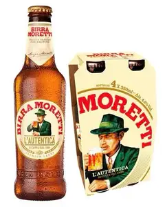 Алкогольное пиво birra moretti 4.6% объем алкоголя 330 мл/33 мл/550 мл импортного пива