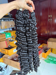 ผมแท้เวียดนามแบบเรมี่ ลอนลึกแบบหลวมๆ ต่อผมแบบเส้นคู่  ทุกสี ลอนธรรมชาติ แบบดับเบิ้ลดรอน - Product Image 5
