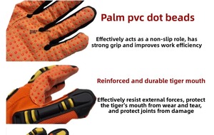 Guantes Mecánicos con Certificación CE, Anti-Puñaladas, Anti-Colisión, Resistentes a Cortes, para Rescate, Minería, con Absorción de Impactos TPR - Product Image 6